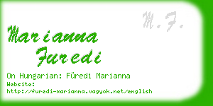 marianna furedi business card